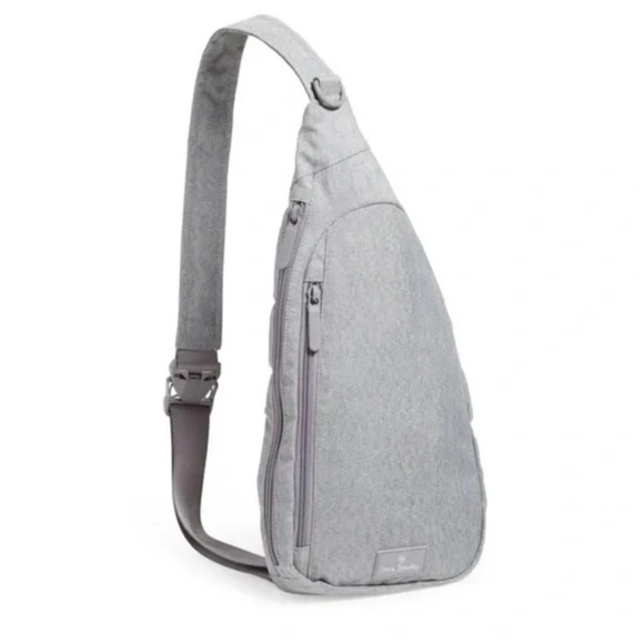Vera Bradley Handbags - Vera Bradley Lighten Up Essential Gray Compact Sling Bag
